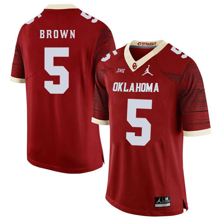 Oklahoma Sooners 5 Marquise Brown Red 47 Game Winning Streak College Football Jersey Dzhi,We sell and wholesale Oklahoma Sooners 5 Marquise Brown Red 47 Game Winning Streak College Football Jersey Dzhi on line form chian!